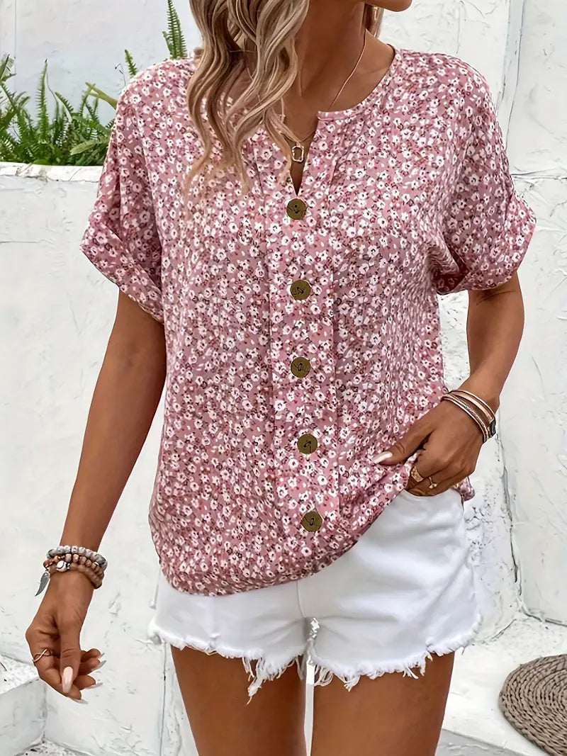 KATY - BLOOM & BUTTON SUN TOP