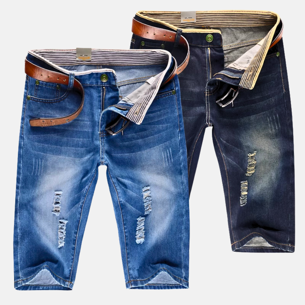 ELIAS - RAW EDGE JEAN SHORTS