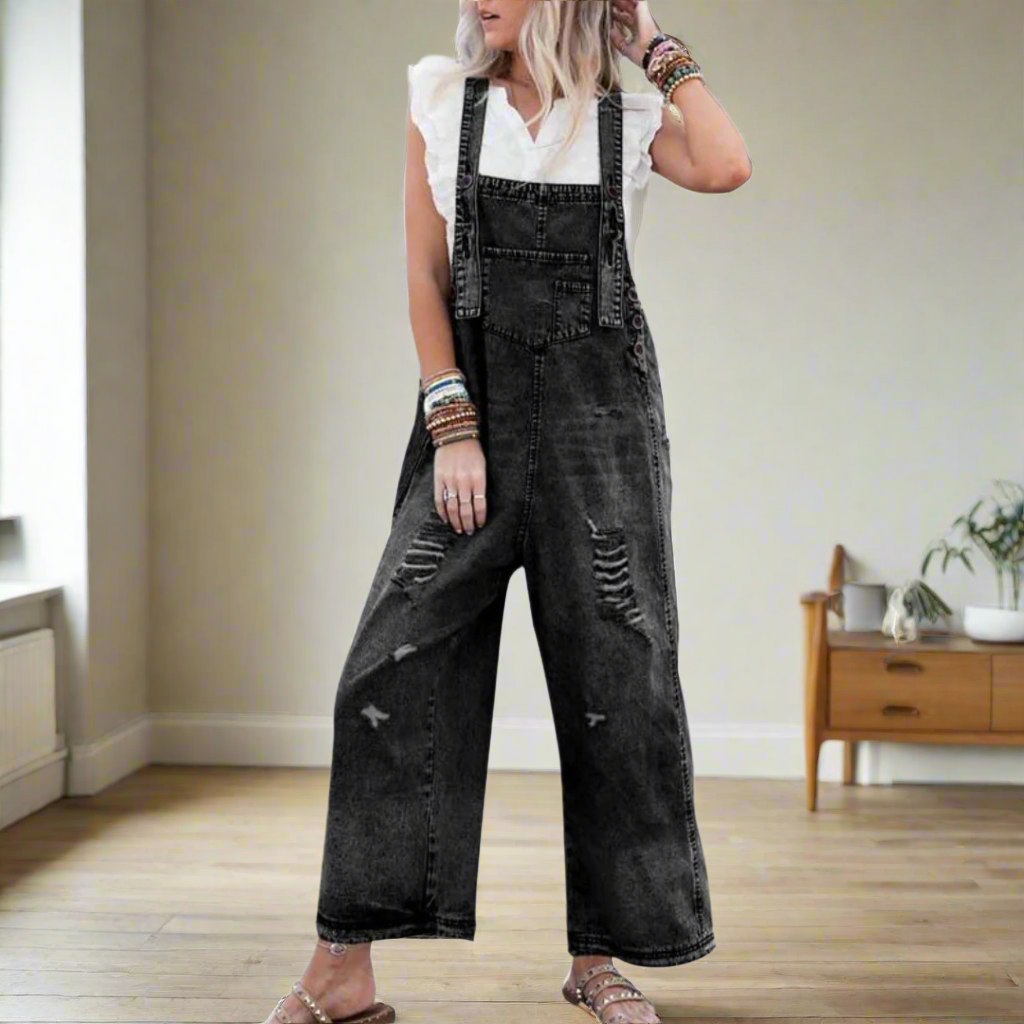 CARMINA – RETRO WASH ADJUSTABLE STYLE JUMPSUIT