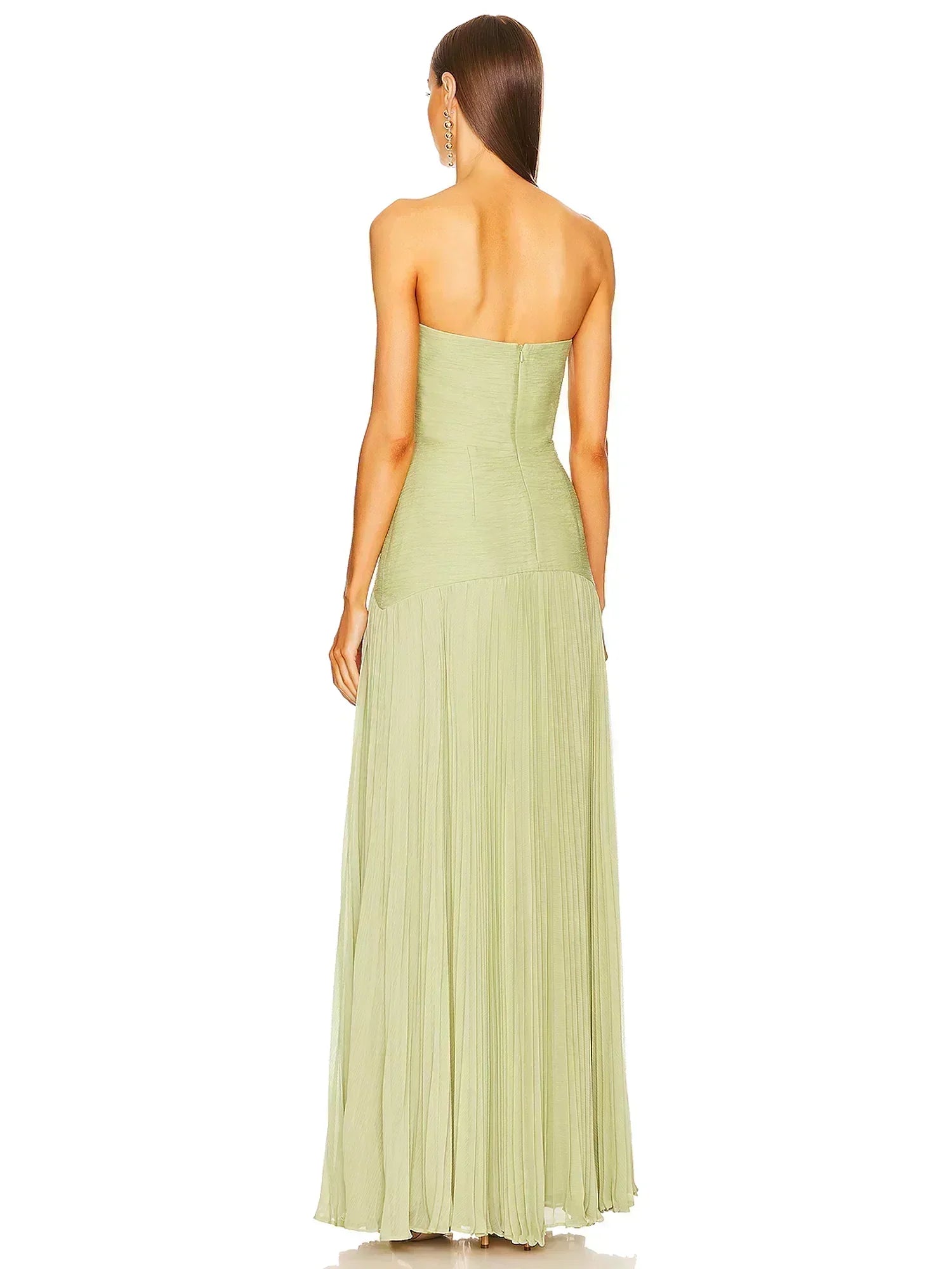 LETHEREN - EVERGREEN ELEGANCE MAXI DRESS