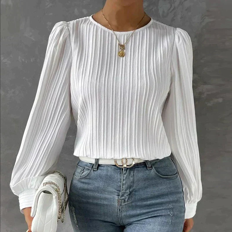 MALEEVA - ELEGANT SILKY BLOUSE