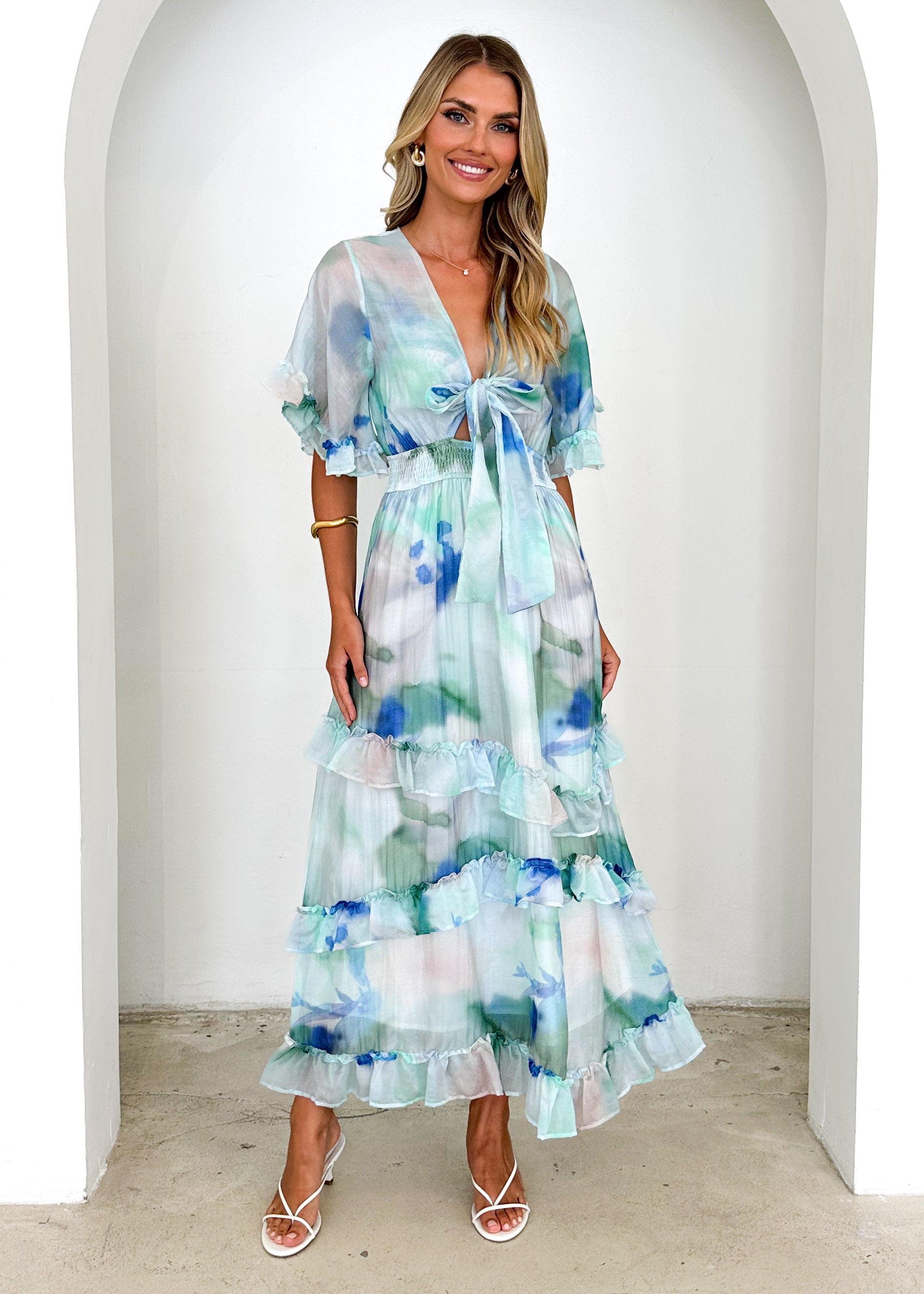 HALLEY - HORIZON HAZE MINT DRESS