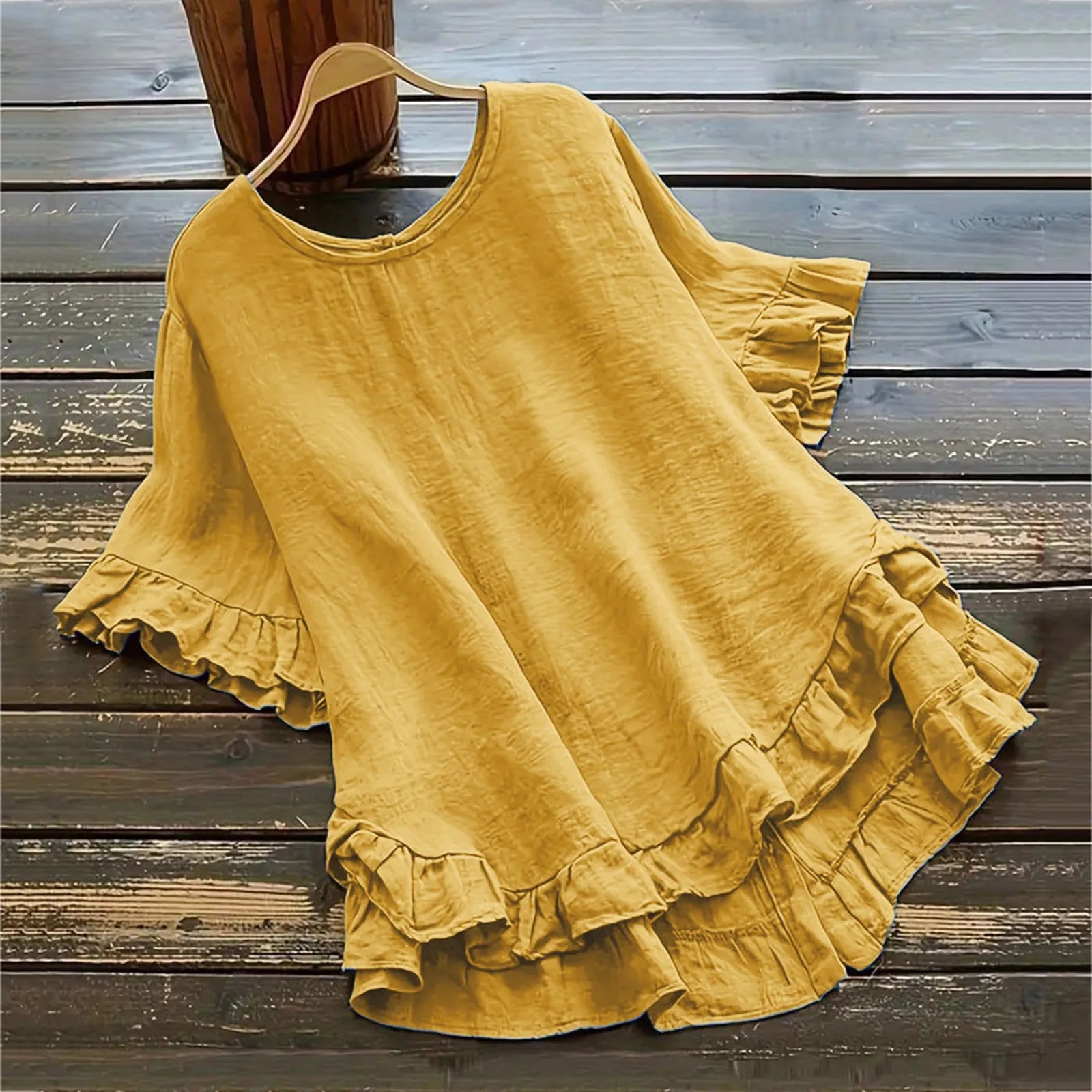 VIVITA - CHIC LINEN BLOUSE