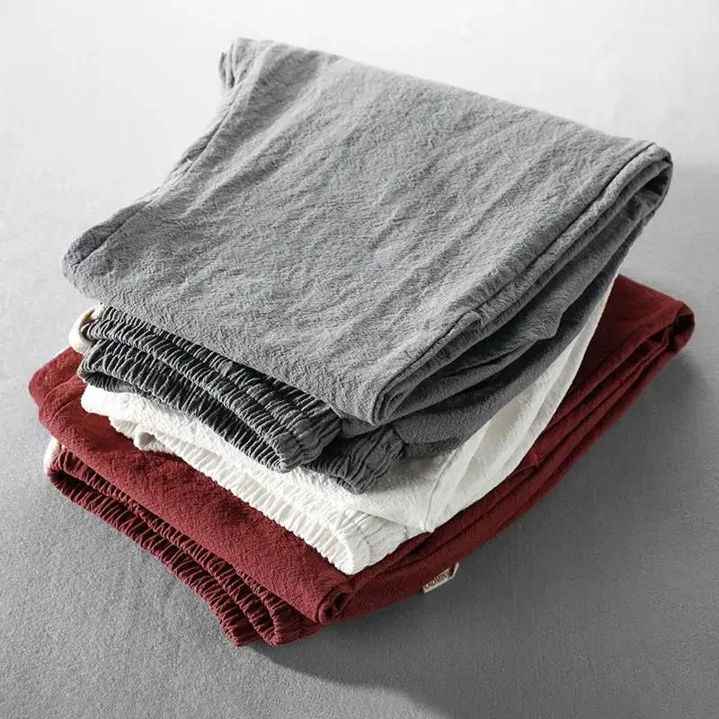 COREY - RELAXED LINEN PANTS WITH DRAWSTRING