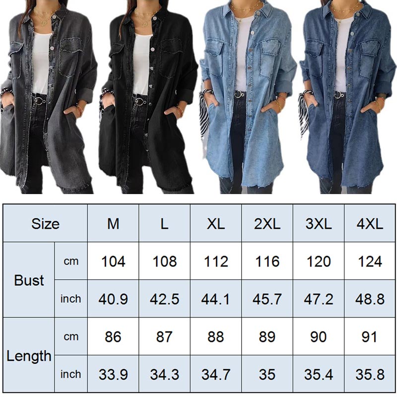 SHAVONNE - SHIRT DENIM WITH LAPEL JACKET