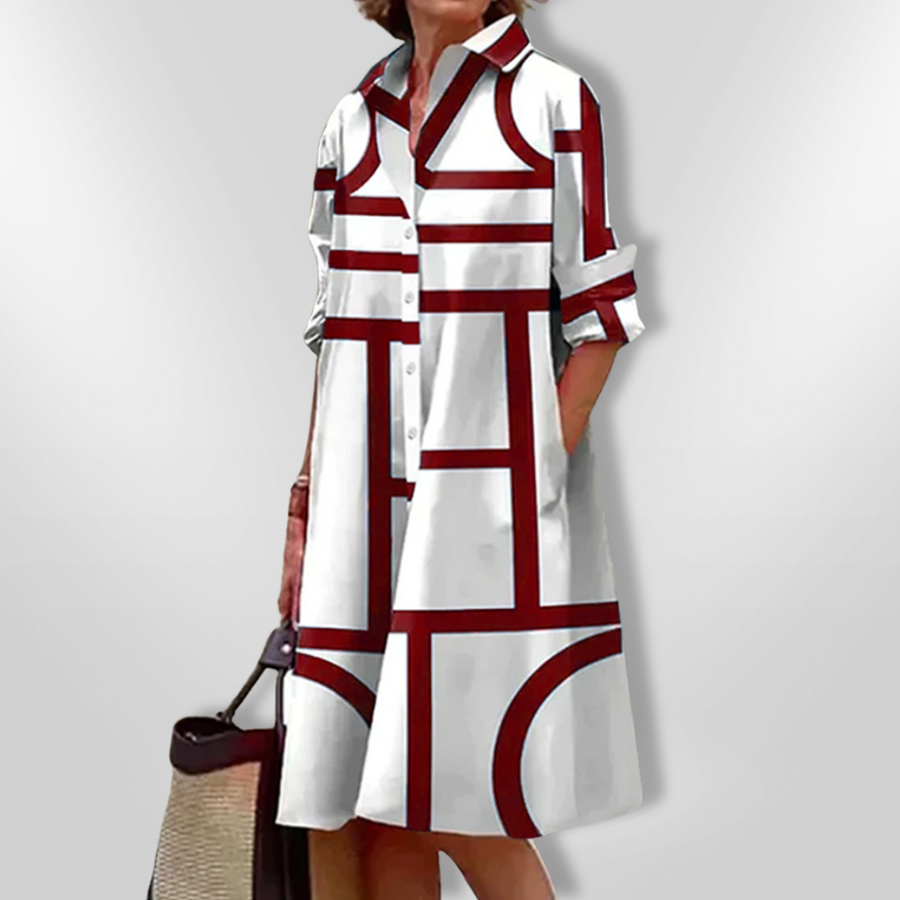 LENSEY - EVERYDAY POCKETED MIDI DRESS