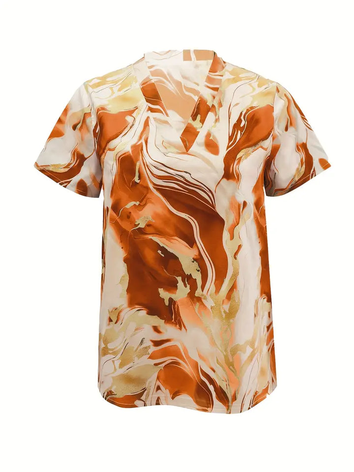 MARILOU - CHIC MARBLE TOUCH BLOUSE