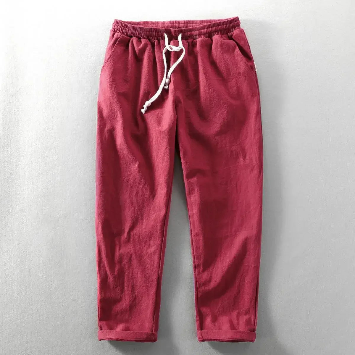 COREY - RELAXED LINEN PANTS WITH DRAWSTRING