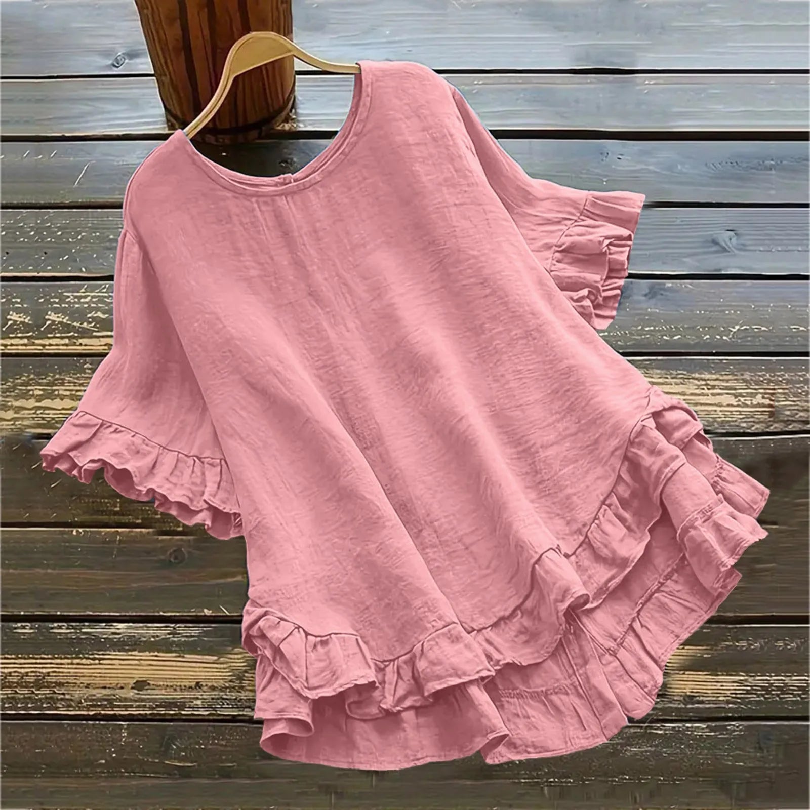 VIVITA - CHIC LINEN BLOUSE