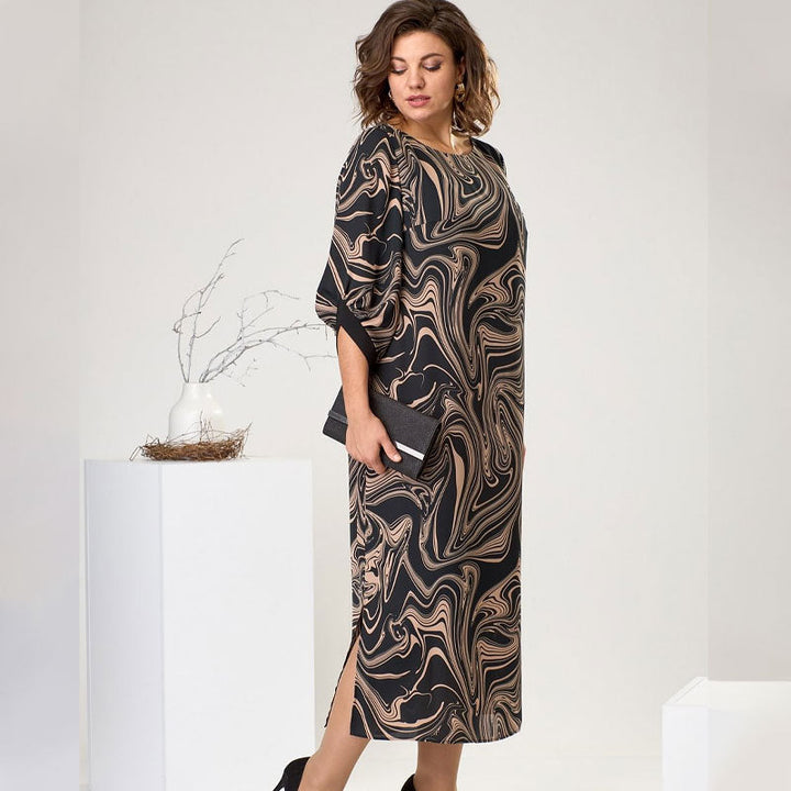 TILLEY - MARBLE SLEEVE MAXI DRESS